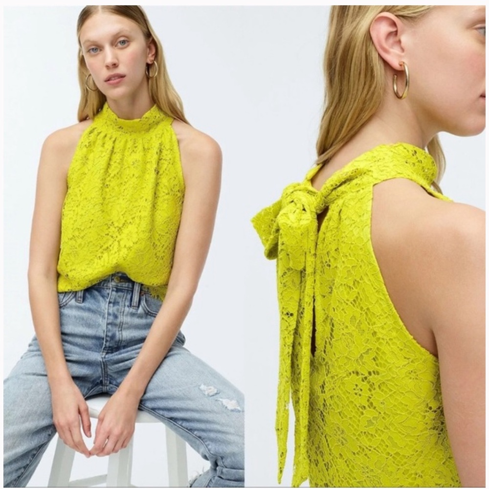 Tie neck top in lace (RED, not cover photo color)